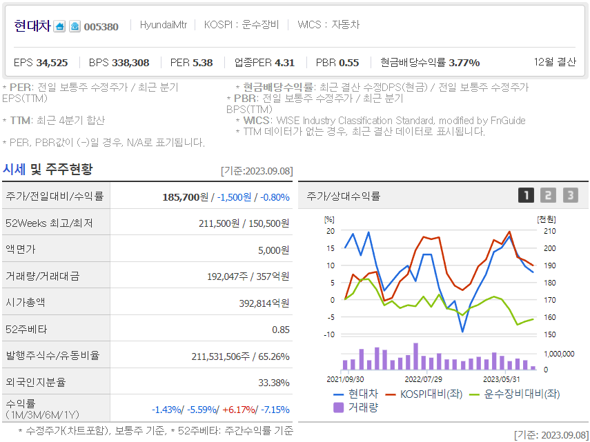 현대차의 베타